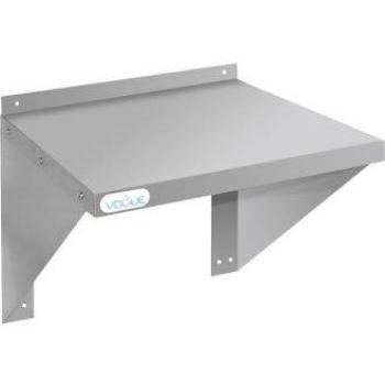 Estantería de pared para microondas de acero inoxidable 490 x 560 mm - Vogue