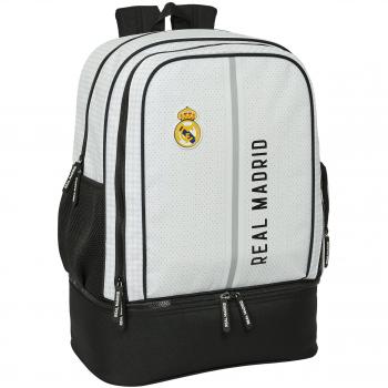 Mochila de Entrenamiento Safta Real Madrid 1ª Equip. 24/25 - Diseño Ergonómico, Amplio Espacio de Almacenamiento y Bolsillos Multifuncionales
