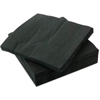 250 x (2 capas) negro servilletas de cóctel 24 cm x 24 cm