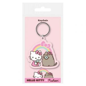Llavero Treat Time de Pusheen y Hello Kitty