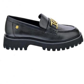 Mocasines de Piel para Mujer Carmela 160879 en Color Negro