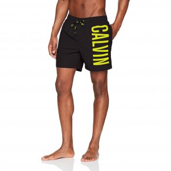 Calvin Klein Medium Drawstring, Bañador para Hombre, Negro