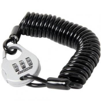 MSC LOCK - Candado expansible con código de seguridad para ciclismo, color negro