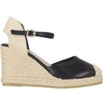 Alpargatas de Cuña Chika10 New Nadia 05 Negro