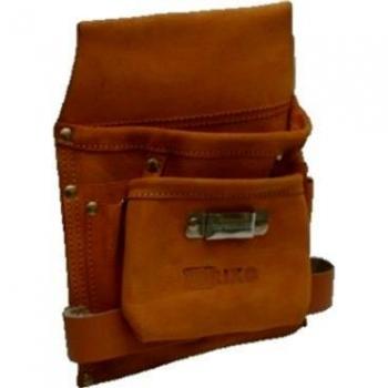 BOLSA DE CARPINTERO BRIXO EN PIEL CON COMPARTIMENTO Y PORTA MARTILLO