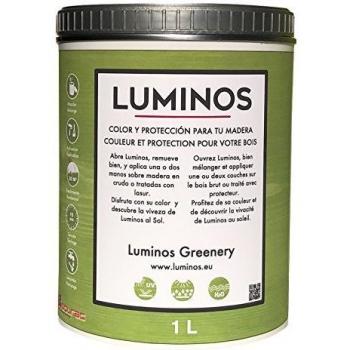 Luminos Greenery LUM1107 -  Protector para madera, color  Verde Hierba, 1 litro