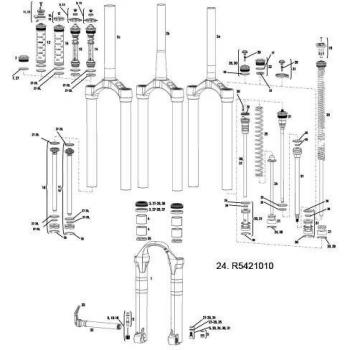 RockShox R5421010 - Suspensión para Bicicleta, Talla única