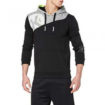 Kempa Core 2.0 Sudadera, Hombre, Negro/Gris Oscuro Mezcla, L