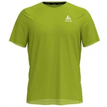 Odlo BL Camiseta, Hombre, Acid Lime, Medium