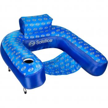 Just Dealz Inflatable Pool Chair Float with Cup Holder - Available in 4 Colors