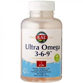 Kal Ultra Omega 3.6.9 | Sin Gluten, 100 CÁPSULAS, 100 ml