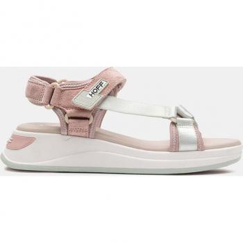 Hoff Martinica Women's Flat Sandals in Pink Suede and Aqua Fabric