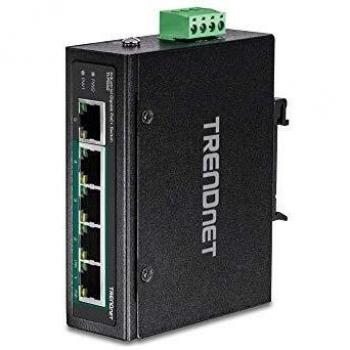 TRENDNET TI-PG50 Unmanaged Gigabit Ethernet Switch, 5-Port, PoE+