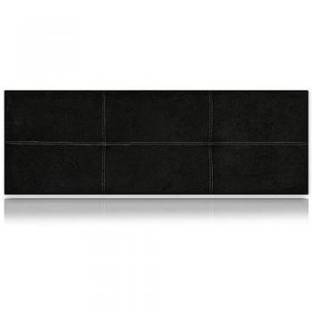 Cabecero Poseidón Tapizado Nido Antimanchas Negro 160x50 cm de SonnoMattress