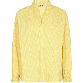 MOS MOSH Women's Yellow Blouse MMAMELIA Size L