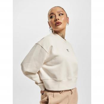 Adidas Originals Women's Essentials Crewneck Sweatshirt in Wonder White and Beige
