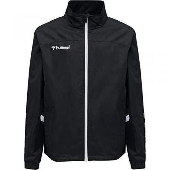 Chaqueta Hummel Authentic Training para niños, color negro/blanco, talla 152