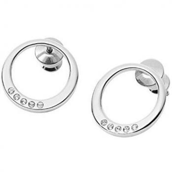 Skagen Pendientes de botón de mujer con acero inoxidable