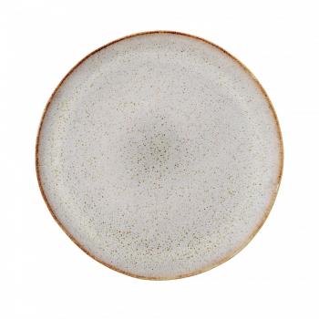 Bloomingville Plato Sandrine, gris, cermica