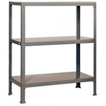 Estantería Metálica de Almacenaje SimonRack para Oficina, 900x800x360 mm, 3 Baldas, Indicada para colgar carpetas, Color Gris