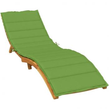 Cojín de cama solar Mélange verde 200x50x4cm