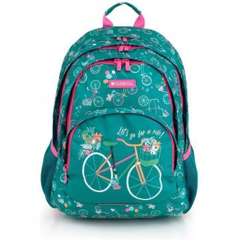 GABOL MOCHILA FIORI CON BICICLETAS E IMPERMEABLE