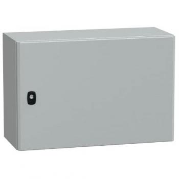 Caja de pared de acero Schneider Spacial S3D - H400xL600xP250 - puerta plena - NSYS3D4625, IP66, IK10, RAL7035