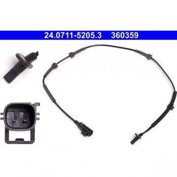 Sensor ABS ATE 24.0711-5205.3 - Sensor de velocidad de rueda, compatible con varios modelos de vehículos, alta precisión en la medición, fácil instalación, fabricado por ATE, diseñado para garantizar un funcionamiento ópt