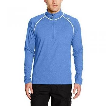 CMP - Forro Polar para hombre/Camiseta térmica de forro polar para mujer, hombre, Fleece/Funktions-shirt, Royal Mel, 54