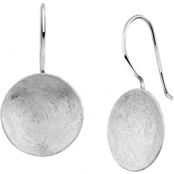 Pendientes Hänger Geométricos de Plata 925 con Acabado Cepillado para Mujer