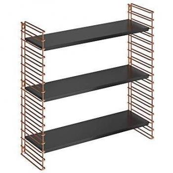 Tomado Estantería Modular Cobre-Negro, 70x21x68