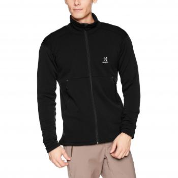 Haglöfs Bungy Capa Intermedia, Hombre, True Black, M