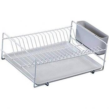 Sauvic Blanco ESCURREPLATOS Plano PLASTIFICADO, 38.5x25x12 cm