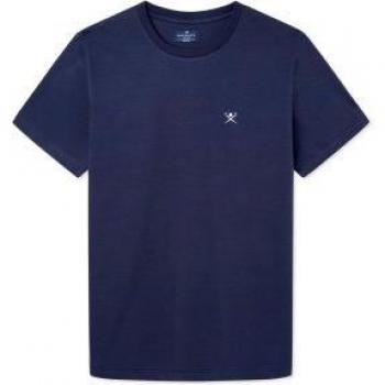 Camiseta Clásica de Manga Corta Marino para Hombre Hackett London