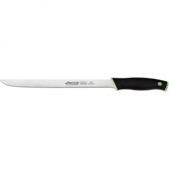 Arcos Serie Duo, Cuchillo Jamonero Flexible, Hoja de 240 mm, Mango Color Negro Verde