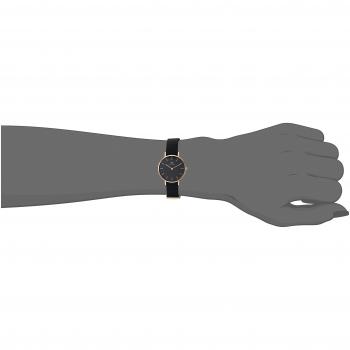 Daniel Wellington Petite Cornwall, Black/Rose Gold Watch, 28mm, NATO, for Women