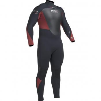 Gul 2017 Response 5/3mm BACK ZIP GBS Steamer Black/CARDINAL RE1213-B1 Wetsuit Sizes - Medium Tall