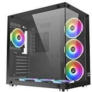 Caja de PC Xigmatek Aquarius Plus - Torre Media ATX, Vidrio Templado, RGB, Color Negro