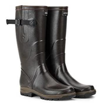 Aigle Terra Pro Vario Brown Rubber Men's Rain Boots