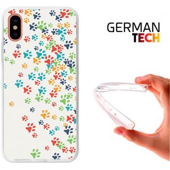 Funda TPU con diseño Huellas de Perro para iPhone X