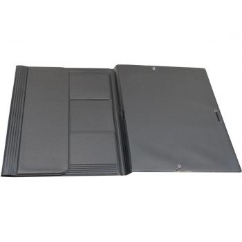 Carpeta de gomas folio PVC negro