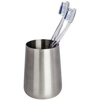 Vaso de Baño Solid en Acero Inoxidable Satinado - Ø 8x10 cm