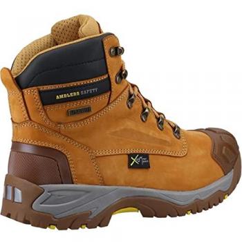 Amblers Safety 986 Waterproof Leather Honey Steel Toe Work Boots - UK Size 9