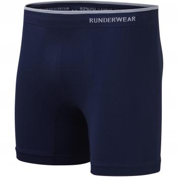Runderwear Hombre Chafe-Free Rendimiento Ropa Interior Boxer Pantalones Cortos, Hombre, RB0171-1, Azul Marino, Small