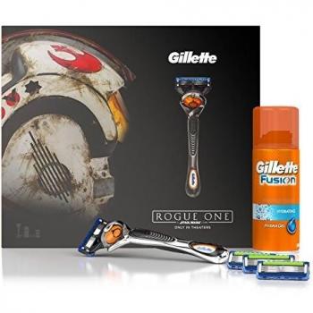 Gillette Fusion ProGlide FlexBall con 3 cuchillas ProGlide de repuesto y Fusion Gel de 75 ml