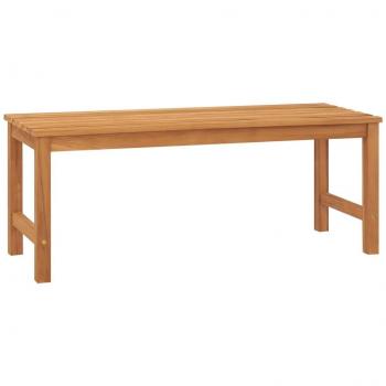 vidaXL Garden Bench 114 cm Solid Teak Wood