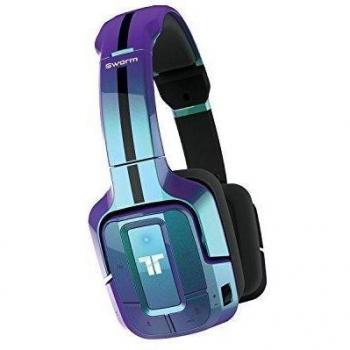 Mad Catz - Auricular Tritton Swarm Bluetooth, Color Azul Metalizado
