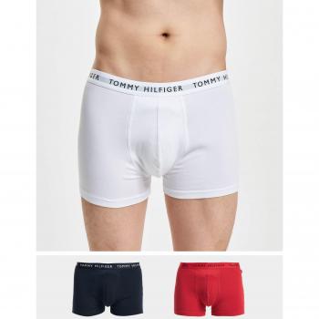 Tommy Hilfiger Men's Recycled Essentials 3 Pack Trunks - White/Desert Sky/Primary Red - Size: XL