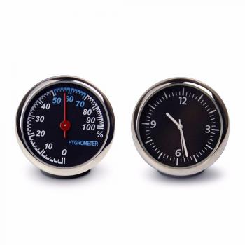 JISHUQICHEFUWU El termómetro de Coche/Car/Reloj Mesa Automotriz/vehículo higrómetro/British Relojes/Resistencia a Altas temperaturas, la Baja Temperatura higrómetro + Relojes