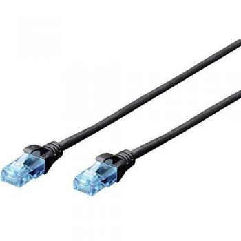 DIGITUS Patchkabel Cat 5e U/UTP 0,5 m SW